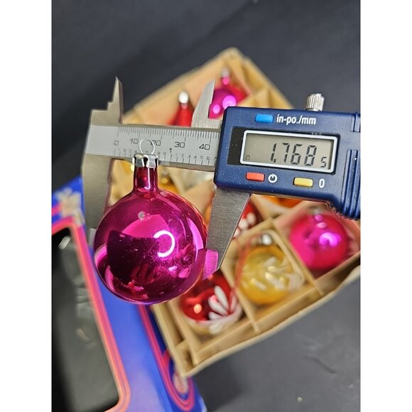 Vintage Christmas Ornaments 12pcs Various Types Glass Read - Picture 7 of 16